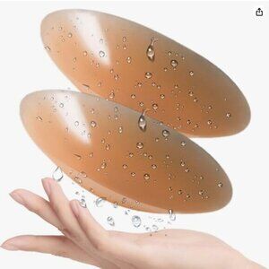 PrettyWell Reusable Adhesive Nipple Covers – 4 Pairs (Large, Nude) – New in Box